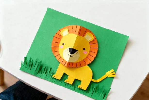color paper--Lion craft-6.jpg