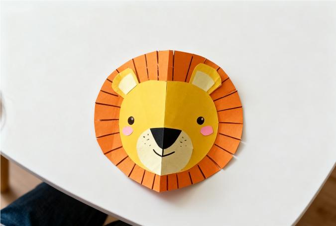 color paper--Lion craft-5.jpg